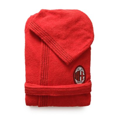 Frottee Bademantel A.C. Milan für Erwachsene Offizier T540