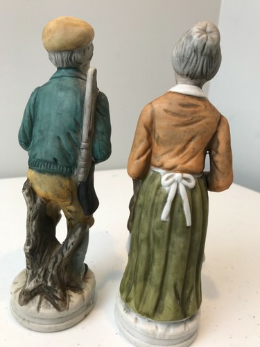 Set of Old Man Hunter and Wife- Farmers or Grandparents Ceramic Figurines! - Picture 4 of 5