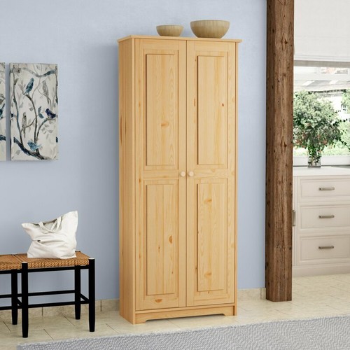 Unfinished Pine Pantry Storage Laundry Home Office Organizer Cupboard eBay