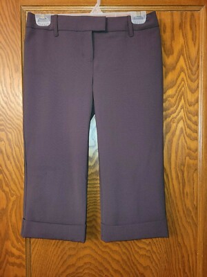 New Express Design Studio Editor Womans  Capri Pants Brown Size O