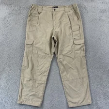 5.11 Tactical Series Pants Mens 40x30 Beige Ripstop Utility Cargo Pocket Work