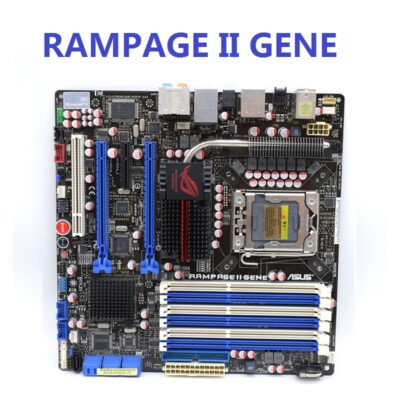 For ASUS RAMPAGE II GENE Motherboard LGA1366 DDR3 Micro ATX | eBay
