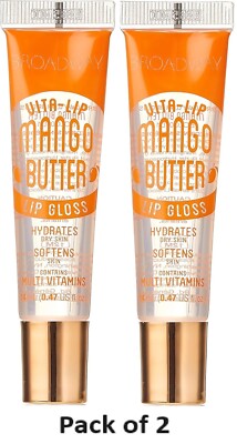 2 x BROADWAY VITA-LIP CLEAR LIPGLOSS Mangobutter 14 ML/0,47 OZ