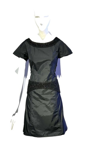 Tricot Comme Des Garcons Short Sleeve Dress Women's Made in Japan