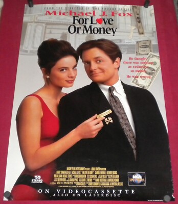 For Love or Money Movie Poster 27x40 S/S   Michael J. Fox    Gabrielle Anwar