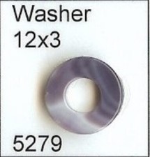5279 Washer Wampum Bead Quahog Top Drilled