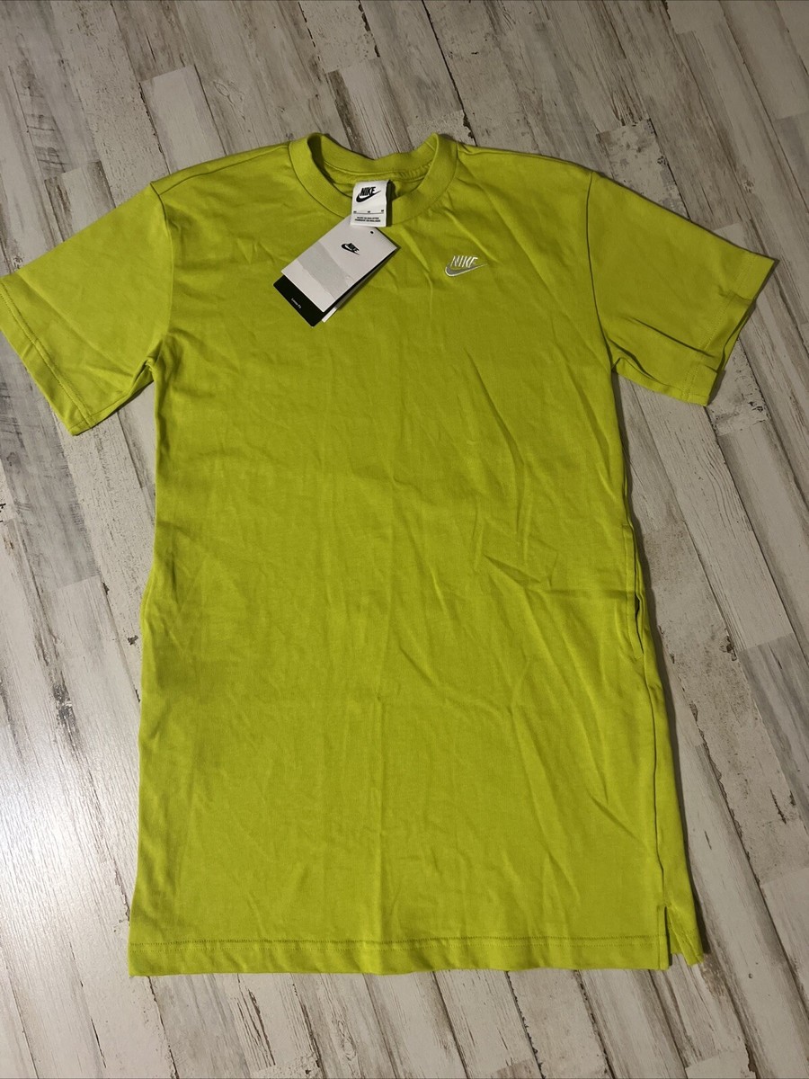 Nike Big Girls Pocket T-Shirt Dress Bright Cactus green M Medium NWT School  | eBay