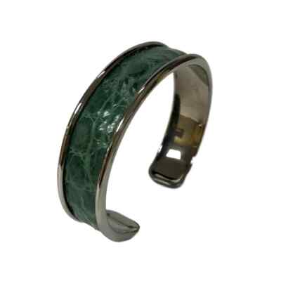 Giovanna Barrios Alligator Medium Cuff Bracelet