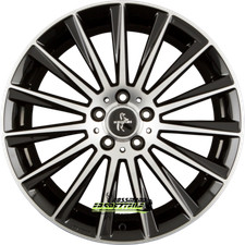 Keskin KT18 Turbo black front polish 7x17 ET40 - LK5/114.3 ML72.6 Felge Alu