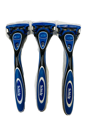 3 schick hydro handles with 3 cartridges