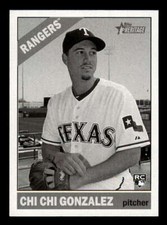 2015 Topps Heritage High BW/B&W Black and White #507 Chi Chi Gonzalez SSP