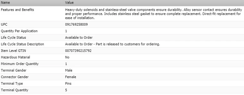 Válvula SMP STANDARD EGR para Dodge Magnum V8-5,7 L 2006-2008 Foto 4 de 4