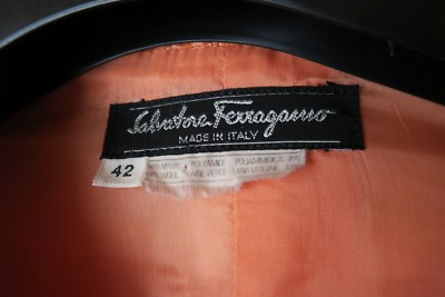 Salvatore Ferragamo Coral Dress + Jacket - 2 Piece! Vintage  display picture 2