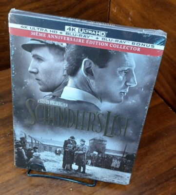 Schindler s List 4K UHD Steelbook - EU IMPORT -NEW -Free Box Shipping w/Tracking