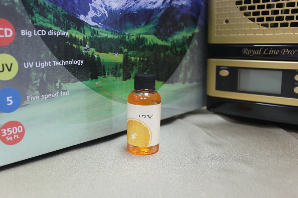 LIVING 2025 PURIFICADOR DE AIRE FRESCO IONIZADOR DE OZONO HEPA + placas EcoQuest + naranja Foto 2 de 4