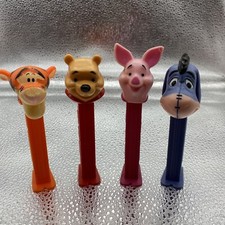 Vintage Disney Pez Dispenser Winnie The Pooh Set Of 4 2001 Loose Made InHungary