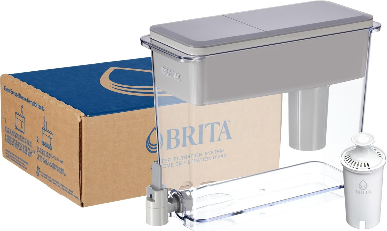 Brita UltraMax Large Water Dispenser With Standard Filter (Gray) eBay