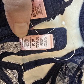 Agent Provocateur Willa Blue Bra &  Garter Lingerie Set (NO THONG!) NWOT 2 piece