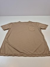 Vuori Shirt Mens Large Tan Pocket Tee Short Sleeve Performance Athletic Soft