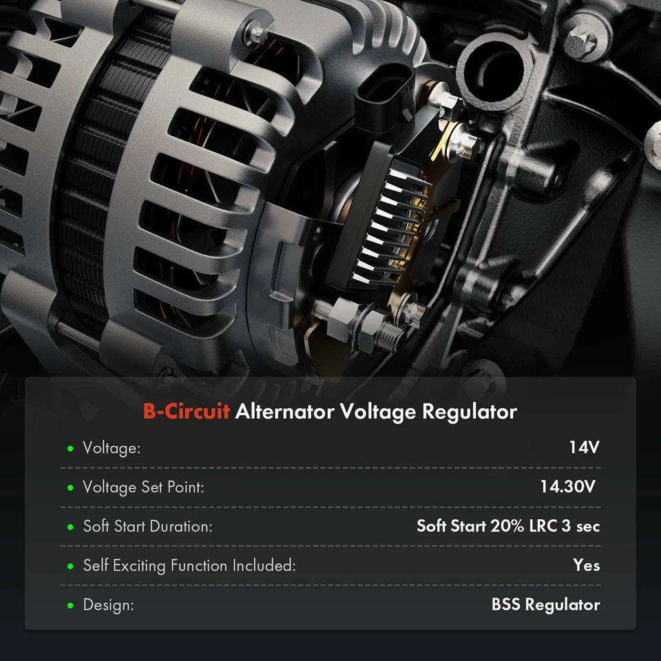 Regulador de voltaje del alternador 14,3 V para Mercedes-Benz GL420 ML420 GL320 S320 R320 Foto 2 de 4