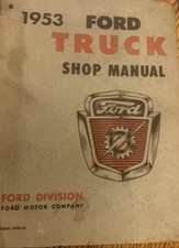 Vintage 1953 Ford Truck Shop Manual Original Ford Division 445 Pages Quick Ship