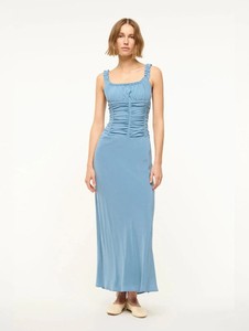 chinese dress ladies STAUD, Joan Maxi Dress in Navy, Size 00