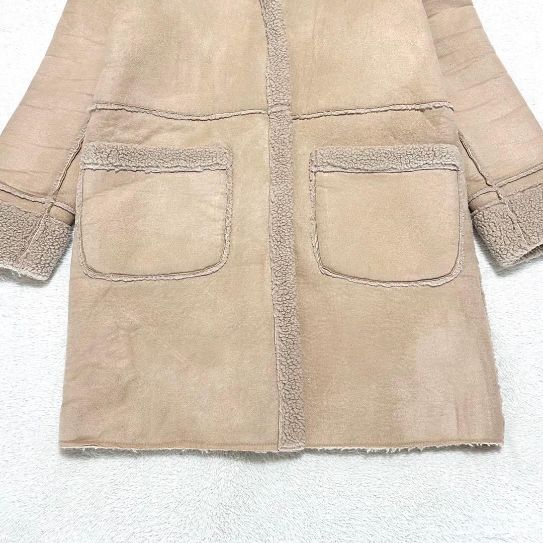 Ameri VINTAGE Shearling Sheep Mouton Coat Camel F… - image 6