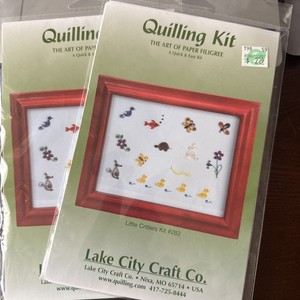 LITTLE CRITTERS FILIGREE 2 PACKS PATTERNS CARDS PAPER QUILLING CREATIONS CREAKY