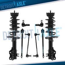Front Struts w/ Coil Spring Sway Bars Tie Rods for 2013 - 2016 Chevrolet Sonic