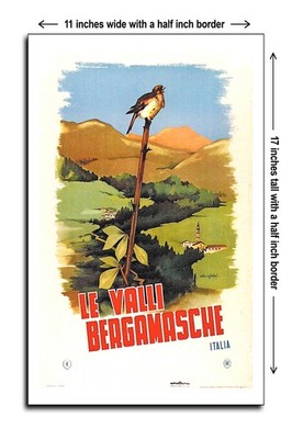 1952 The Valleys of Bergamo Italy - 11x17 Poster