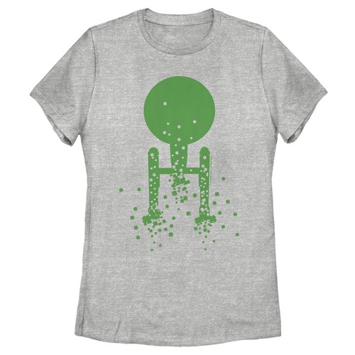 Women's Star Trek St. Patrick's Enterprise Clover Fill T-Shirt