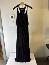 LUSH Hi-Lo Women’s Sundress Racer Back Stretch Black One Size Fits Most