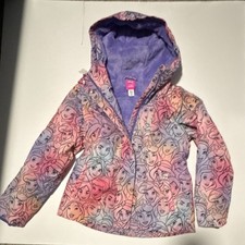 NWT size L Disney Princess Hooded Fleece Jacket Multicolor Girls 9-10 Years Zip