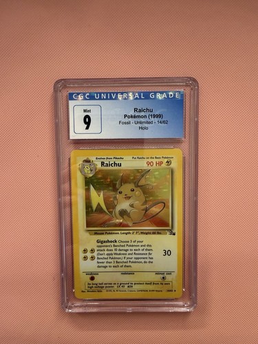 Raichu (Unlimited) graded CGC 9 for sale on eBay
