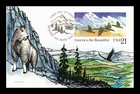 US FIRST DAY CARD CANADIAN GEESE AMERICA THE BEAUTIFUL COLLINS HAND PAINTED
