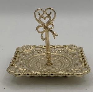 Authentic Cynthia Rowley York gold plated jewelry holder