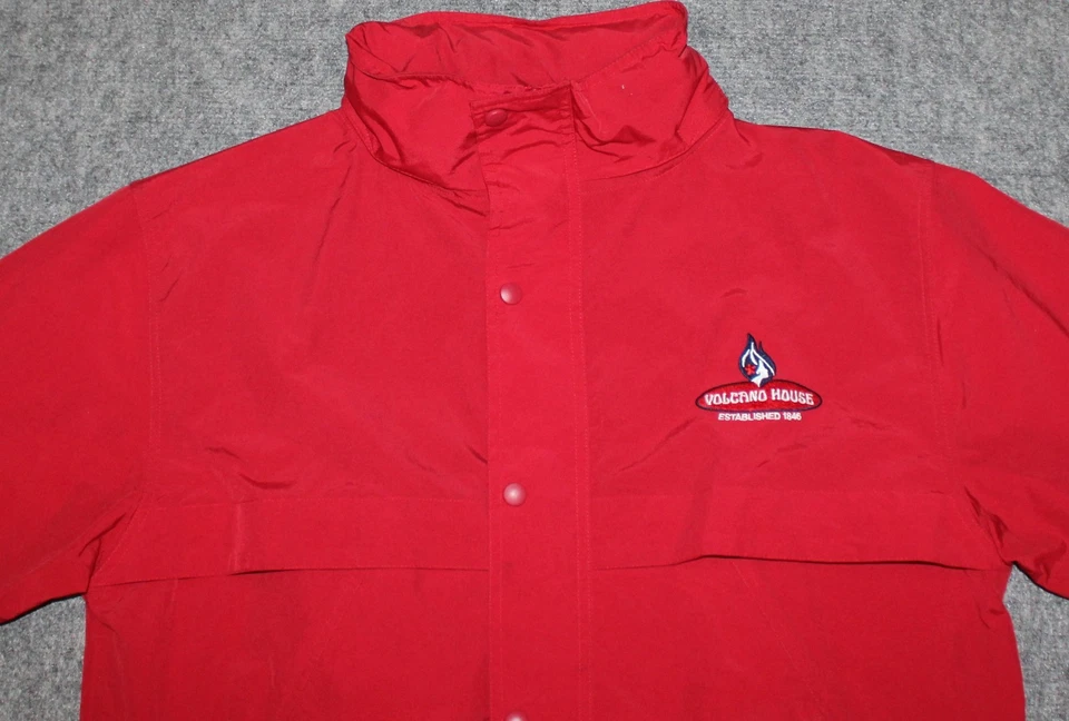 CHAQUETA VOLCANO HOUSE HAWAII Hotel Tiki Bar Volcanes Parque Nacional talla L Chaqueta Foto 2 de 4