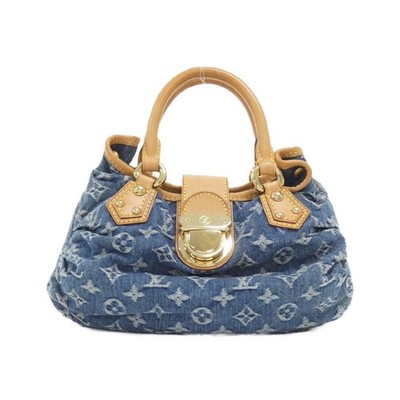 Authentic LOUIS VUITTON Monogram Denim Prity M95020 Blue Handbag Used