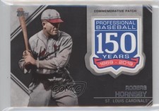 2019 Topps Update 150th Anniversary Manufactured Rogers Hornsby Patch HOF 4m3