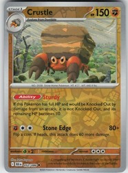 Crustle 052/086 Uncommon Reverse Holo - Scarlet & Violet Black Bolt
