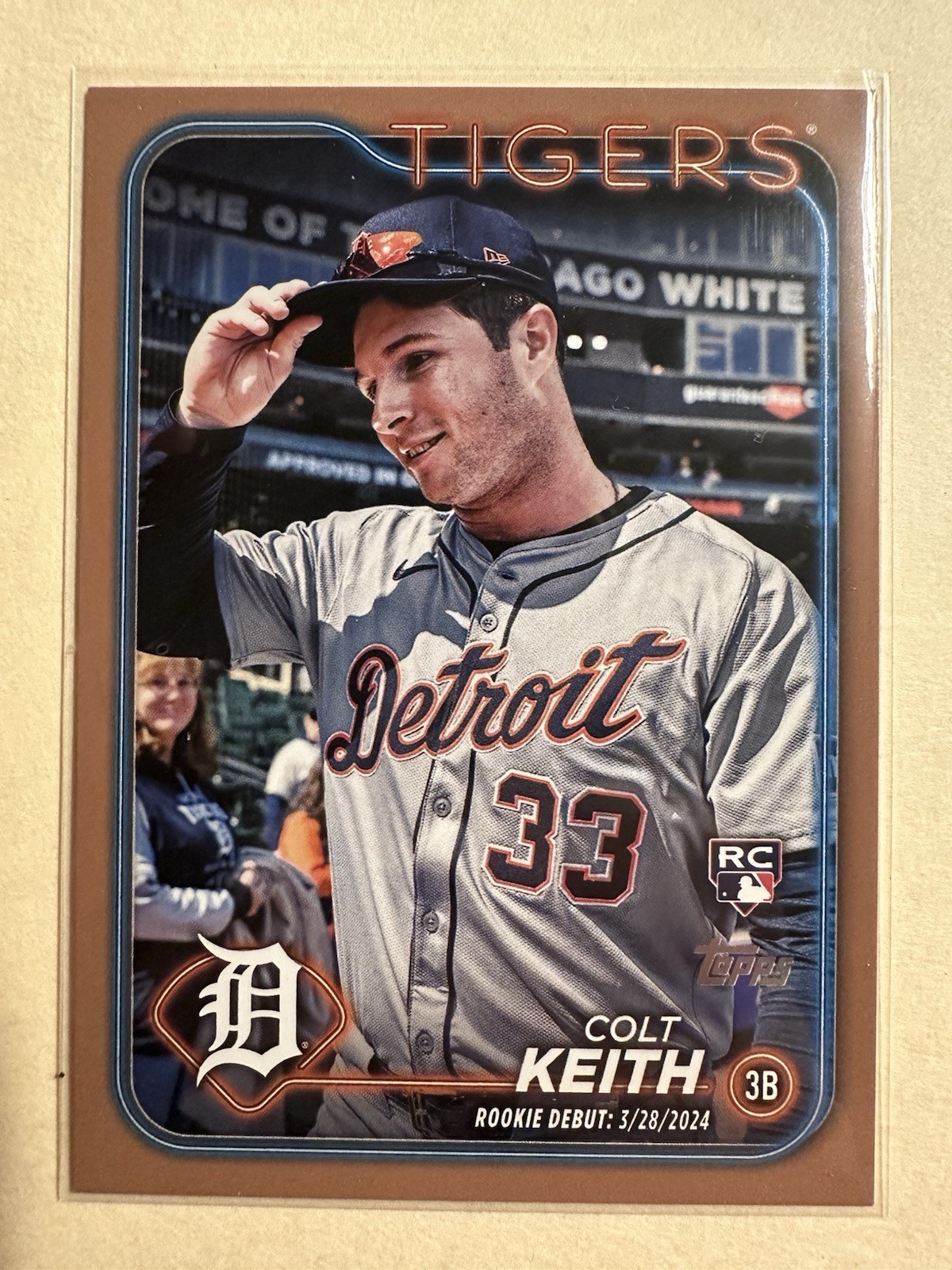 2024 Topps Update Series - Rookie Debut Colt Keith #US192 Gold /2024 (RC)
