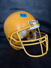 Vtg 1970s Riddell PAC3 Game Sunflower Gold Football Helmet Used Worn Pitt ASU