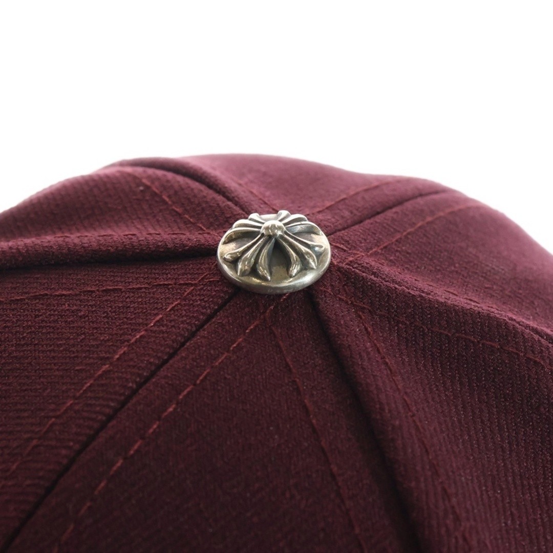 CHROME HEARTS TRUCKER CAP CH Logo Embroidered Hat Burgundy Used 71debe2025ff892b thumbnail 6