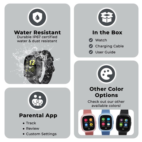 2025 Model Smart Watch | Phone Watch & GPS Tracker | Calling, Texting, GPS Tr... - 第 2/9 張圖片