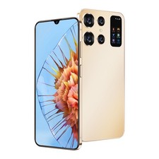 6.8" HD 4G Smartphone Unlocked Android 13 Cellphones Dual SIM 2GB 32GB - Gold