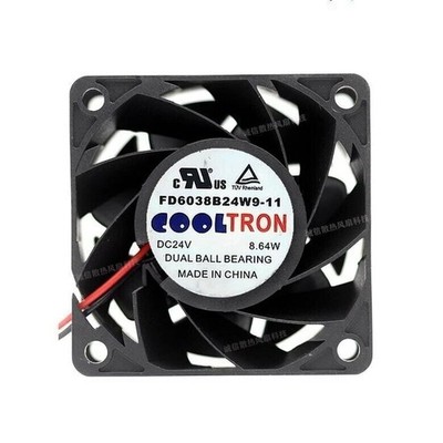 FD6038B24W9-11 DC24V 8.64W 60*60*38MM 2-Wire Inverter Cooling Fan #vn