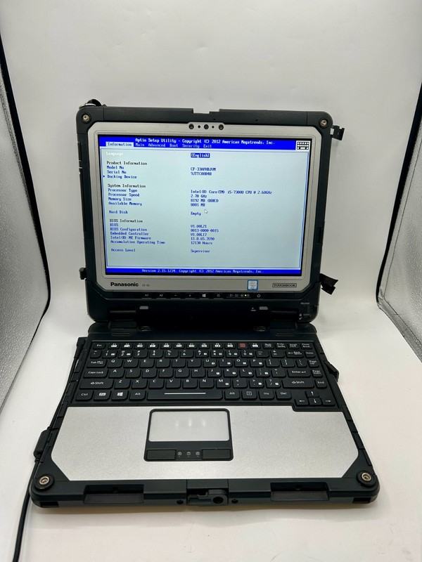 Panasonic Toughbook CF-33 i5-7300U 2.60GHz 8GB RAM NO DRIVE/OS/BATTERY