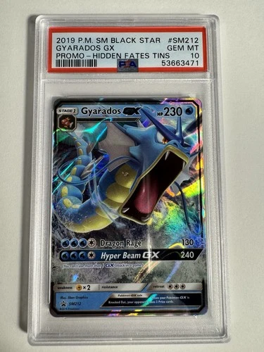 2019 Pokemon GYARADOS GX SM212 Black Star Promo - PSA 10