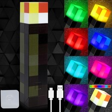 Torch Lamp with Wall Mountable - LED Torch Lamp, USB Rechargeable Night Light,