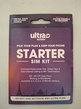 Ultra Pin Mobile Micro/Regular SIM Pin And card for Unlocked Cell Phones Calling